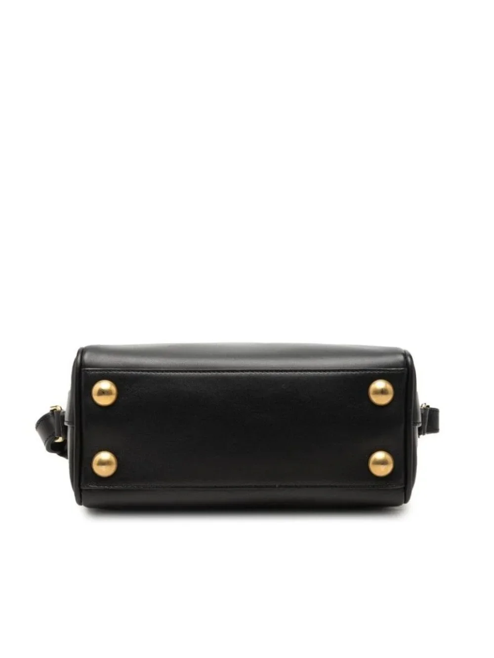 Saint Laurent Baby Duffle Mini Chain 2-Way Shoulder Bag Black Leather
